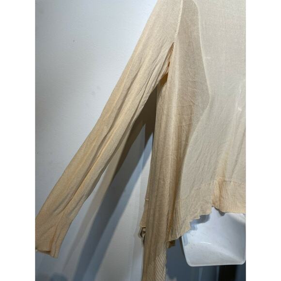 kerisma peach open front fly away lyocell cardigan Size M - Picture 3 of 5